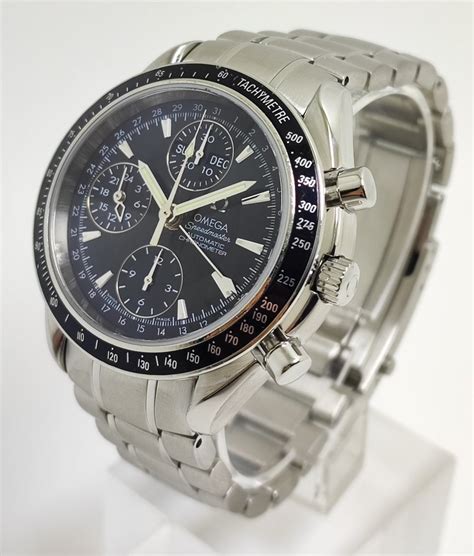 how to set omega speedmaster triple date|omega chronometer triple date 3220.50.